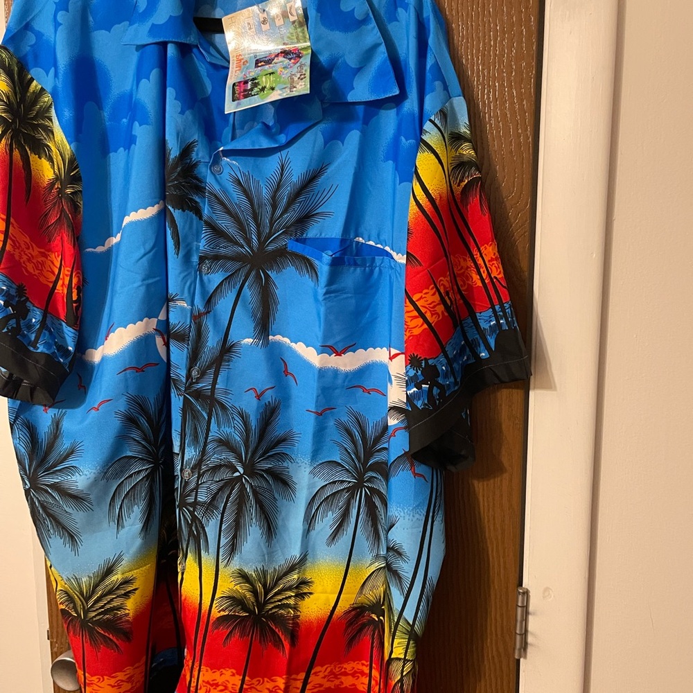 Vibrant Tropical Hawaiian Shirt - Brand New